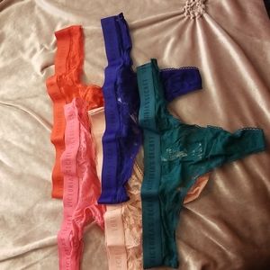 AMAZING DEAL 5 Victoria's Secret Lace Thongs